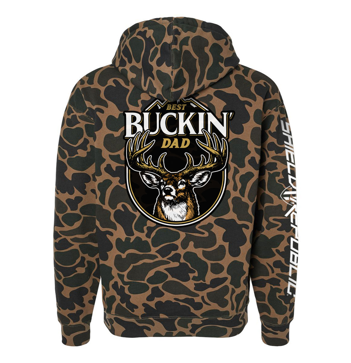 Best Buckin' Dad Deer Shield Republic