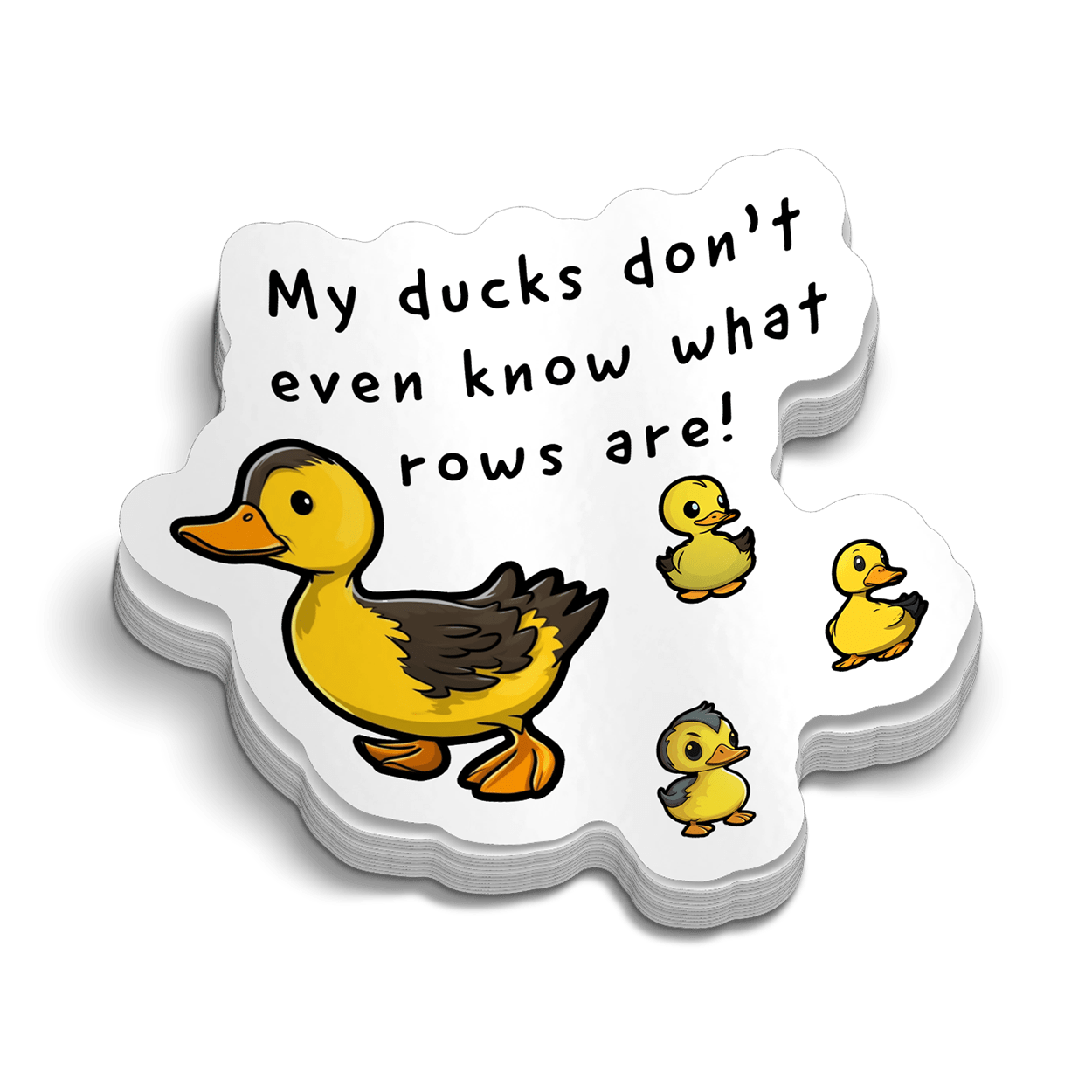 Ducks Hard Hat Decal Armed American Supply