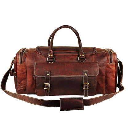 Traveler Weekender Duffle Classy Leather Bags