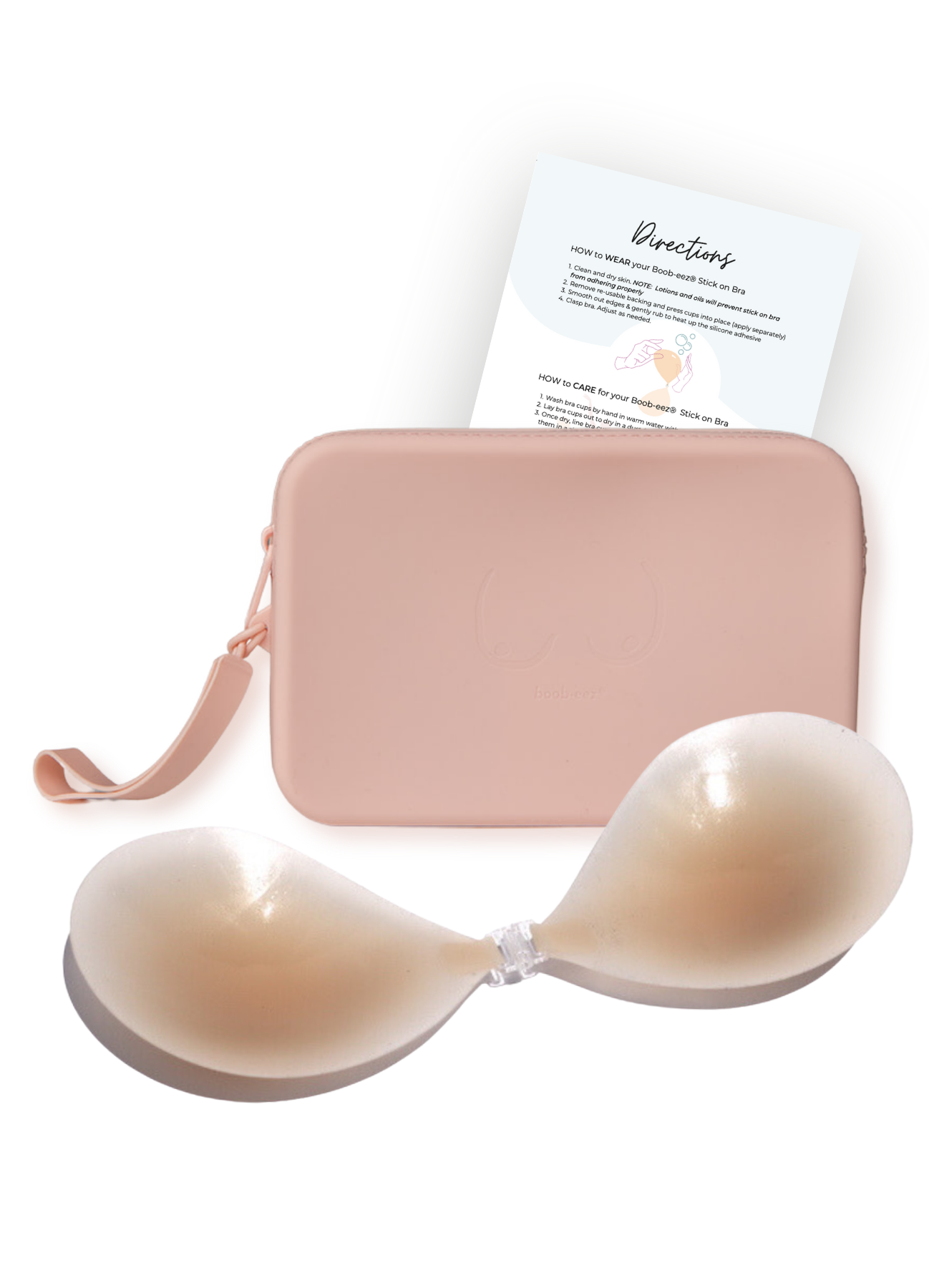 Match Maker - Silicone Travel Case + x1  Silicone Stick-On Bra - WSL Boob-eez