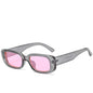 Trend Small Frame Sunglasses Female Square Sunglasses Olive Green Colorful Ins Street Shot Glasses