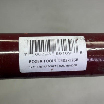 BOXER TOOLS Ratcheting Load Binder 4x4 Vehicles 1/2" x 5/8", Dark Red LB02-1258 PayWut