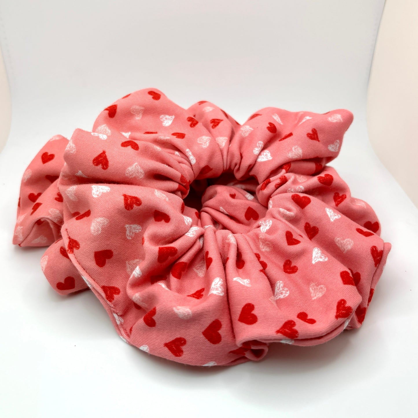 Pink Heart Valentine's Day Scrunchie Enchanted Scrunch