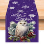 Owl Linen Table Flag Christmas Day Table Decoration Tablecloth Kitchen Restaurant Tablecloth Tea Table Cloth