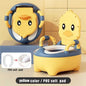 Children's Pot 1-6 Years Old Upgraded Cute Duck Baby Toilet Seat Baby Potty Portable Stool Boys & Girls Safe Trainer Seat WC