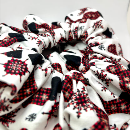Red Stocking Christmas Scrunchie Enchanted Scrunch