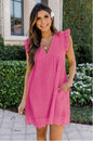 Women's Country Lace Jacquard Hollow V-Neck Dress Country in My Heart