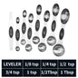 Stainless steel double headed magnetic suction spoon 8-piece set 9-piece set baking tool scale spoon set kitchen seasoning spoon