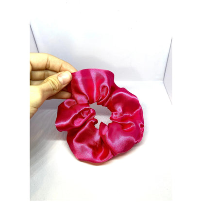 Mini Hot Pink Silk Scrunchie Enchanted Scrunch