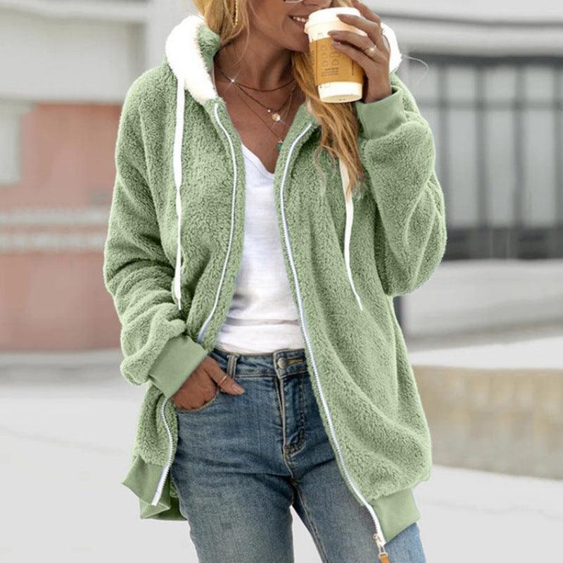 Plush Zipper Hooded Jacket | Warm, Cozy & Stylish for the Cowgirl Lifestyle Country in My Heart