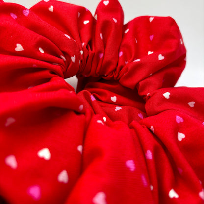 Red Hearts Valentine's Day Scrunchie Enchanted Scrunch