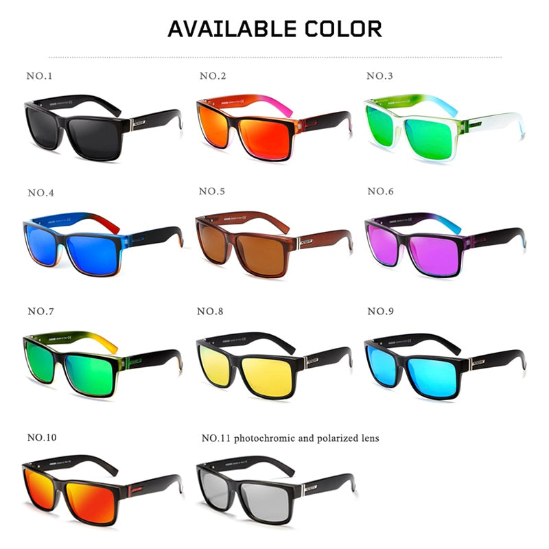 Men's Polarized Sport Sunglasses – UV400 Square Frame FitiqueFit
