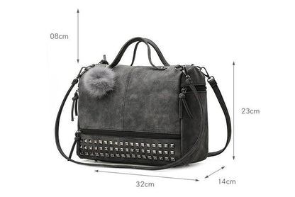 Rustic Charm Leather Shoulder Bag – Stylish Cowgirl Handbag Country in My Heart
