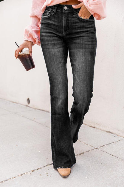 Classic Cowgirl High Waisted Flared Denim Jeans for Women | Flattering Fit & Timeless Style Country in My Heart