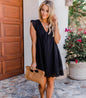 Women's Country Lace Jacquard Hollow V-Neck Dress Country in My Heart