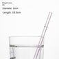 Eco-Friendly High Borosilicate Glass Straw Durable Heat-Resistant Starbucks Kids Straw 27cm Customized