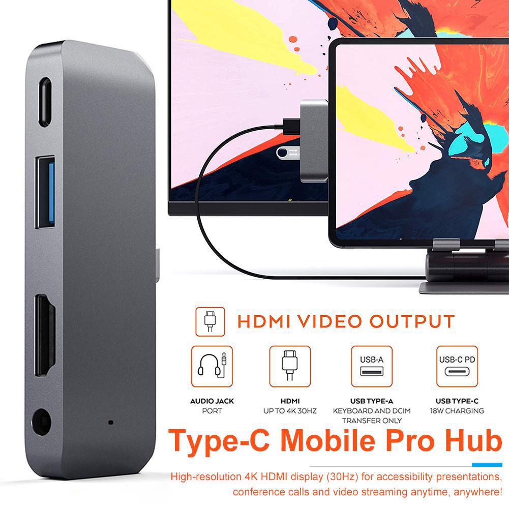 Type-c splitter switch game console mobile phone computer HD usb c suitable for ipad four-in-one expansion dock