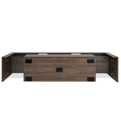20 minutes quick assembly brown simple modern TV stand
