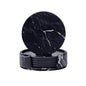 Creative PU leather coaster Exquisite insulated tea water cushion Square leather coaster