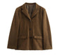 Timeless Suede Princess Jacket - Chic Mocha and Latte Retro Jacket for Women Country in My Heart