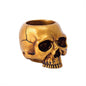Small Golden Skull Decoration Desktop Small Storage succulent basin tabletop candle holder