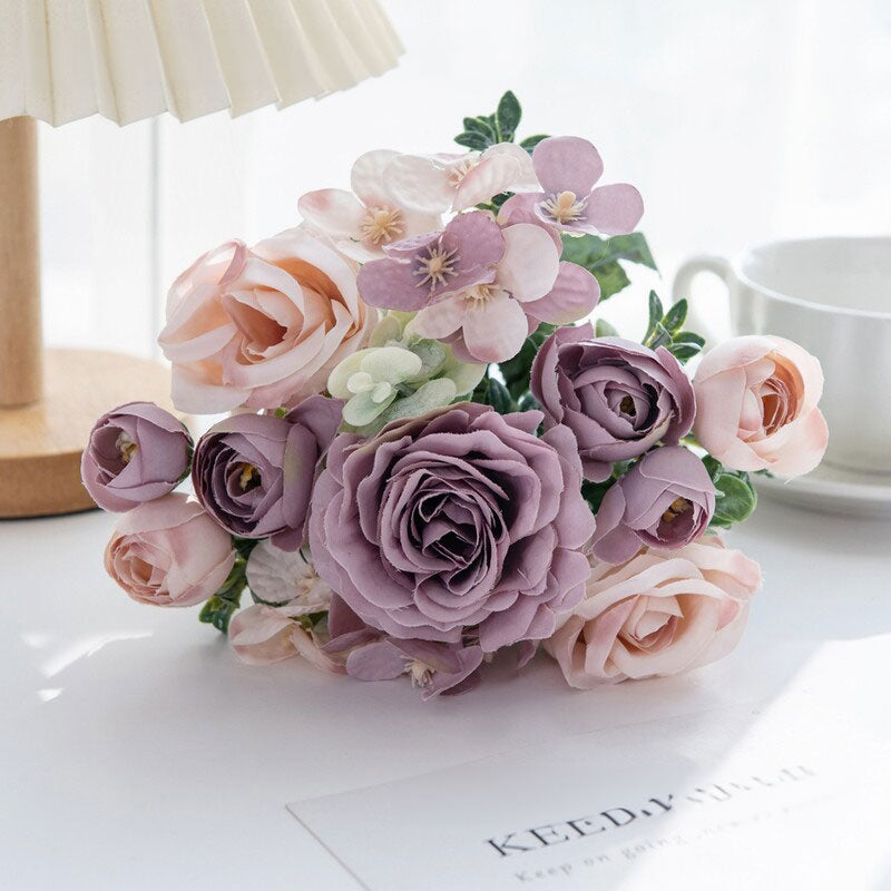 High-quality silk roses: for home, bedroom, weddings (wreaths, arch decor), outdoor yards, DIY gifts.