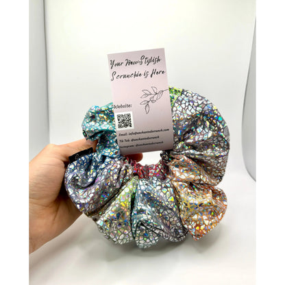 Holographic Tie Dye Mommy & Me Scrunchie Set Enchanted Scrunch
