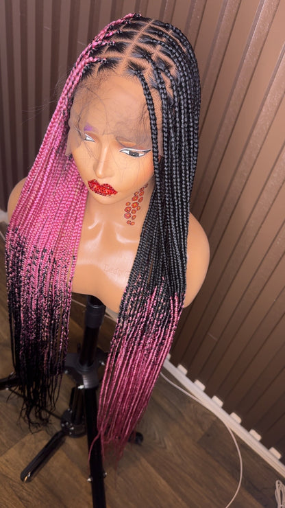 Cross braids dark pink HOL stores