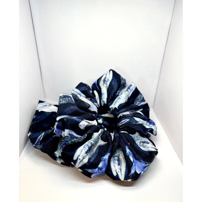 Dark Blue Shark Scrunchie Enchanted Scrunch