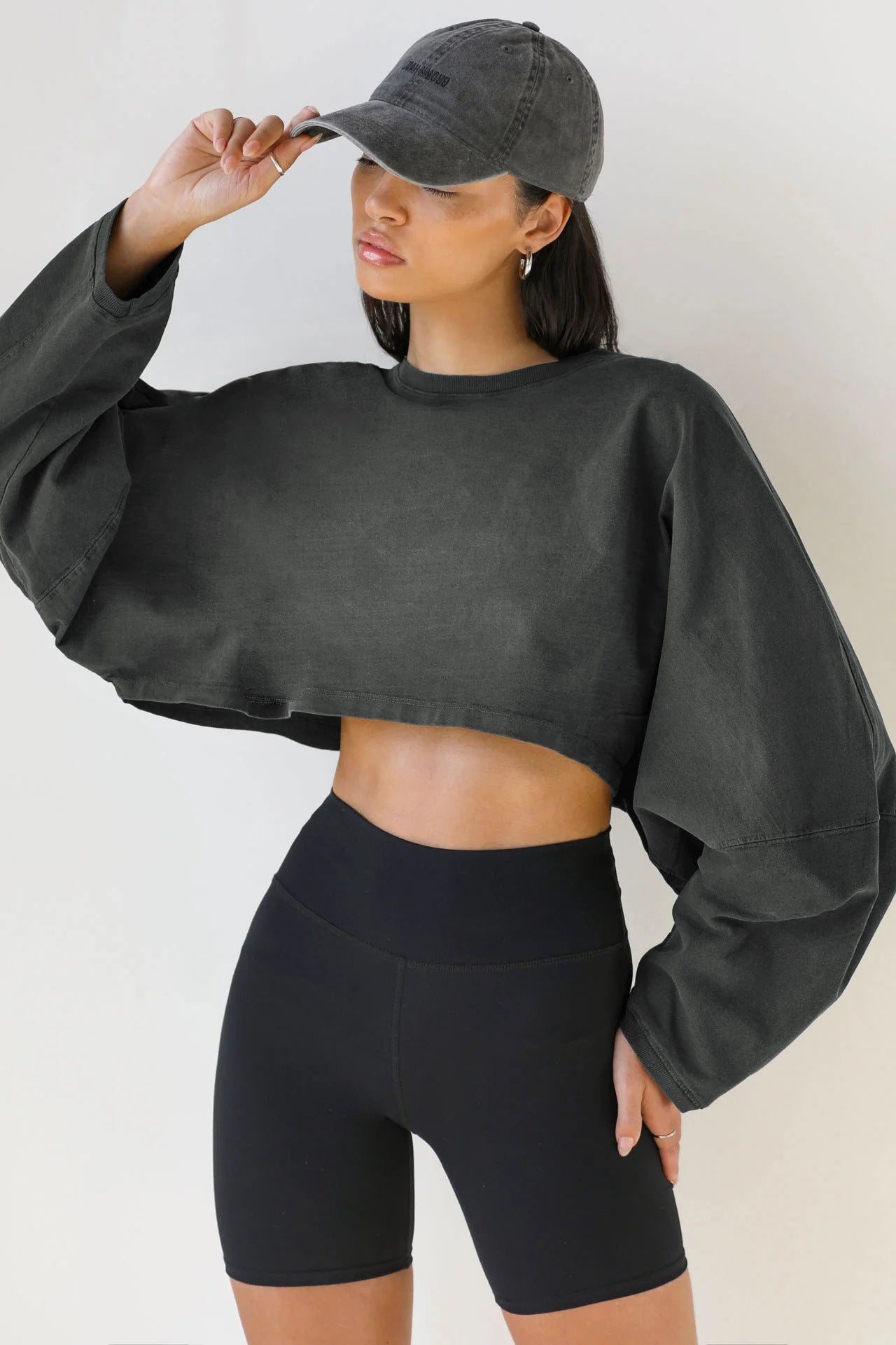 Active Comfort Long Sleeved Sweatshirt Crop Top Country in My Heart