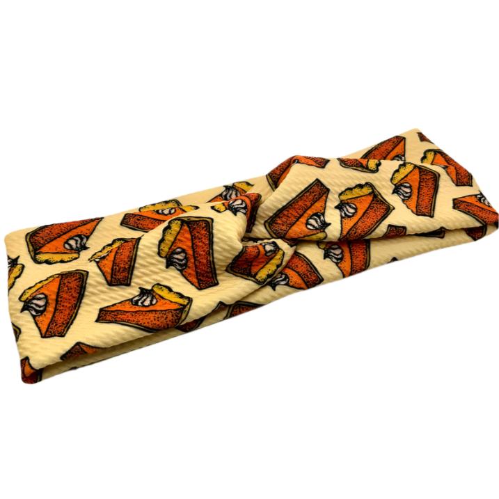 Pumpkin Pie Twist Knot Thanksgiving Headband Enchanted Scrunch