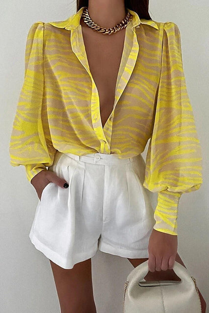 Long Sleeved Single Breasted Casual Top | Colorful Cowgirl Fashion for Every Day Country in My Heart