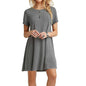 Cowgirl Chic Casual Short Sleeved Dress | Comfortable & Stylish Cowgirl Dress Country in My Heart