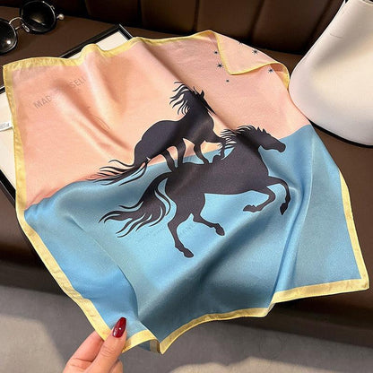 Wild Horses Silk Scarf – Luxurious Country Cowgirl Accessory Country in My Heart