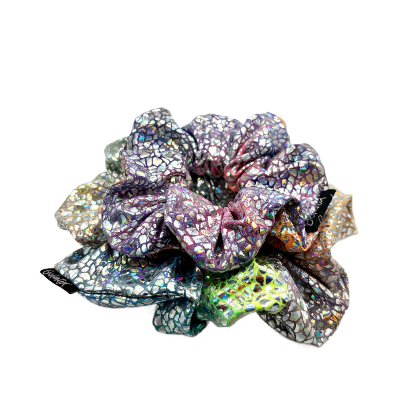 Holographic Tie Dye Mommy & Me Scrunchie Set Enchanted Scrunch