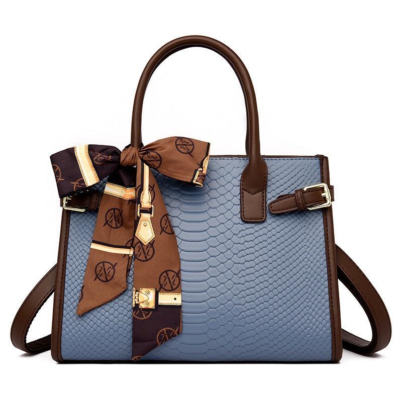 Serpent Luxe Snakeskin Handbag - Elegant Leather Commuter Bag for Stylish Women Country in My Heart