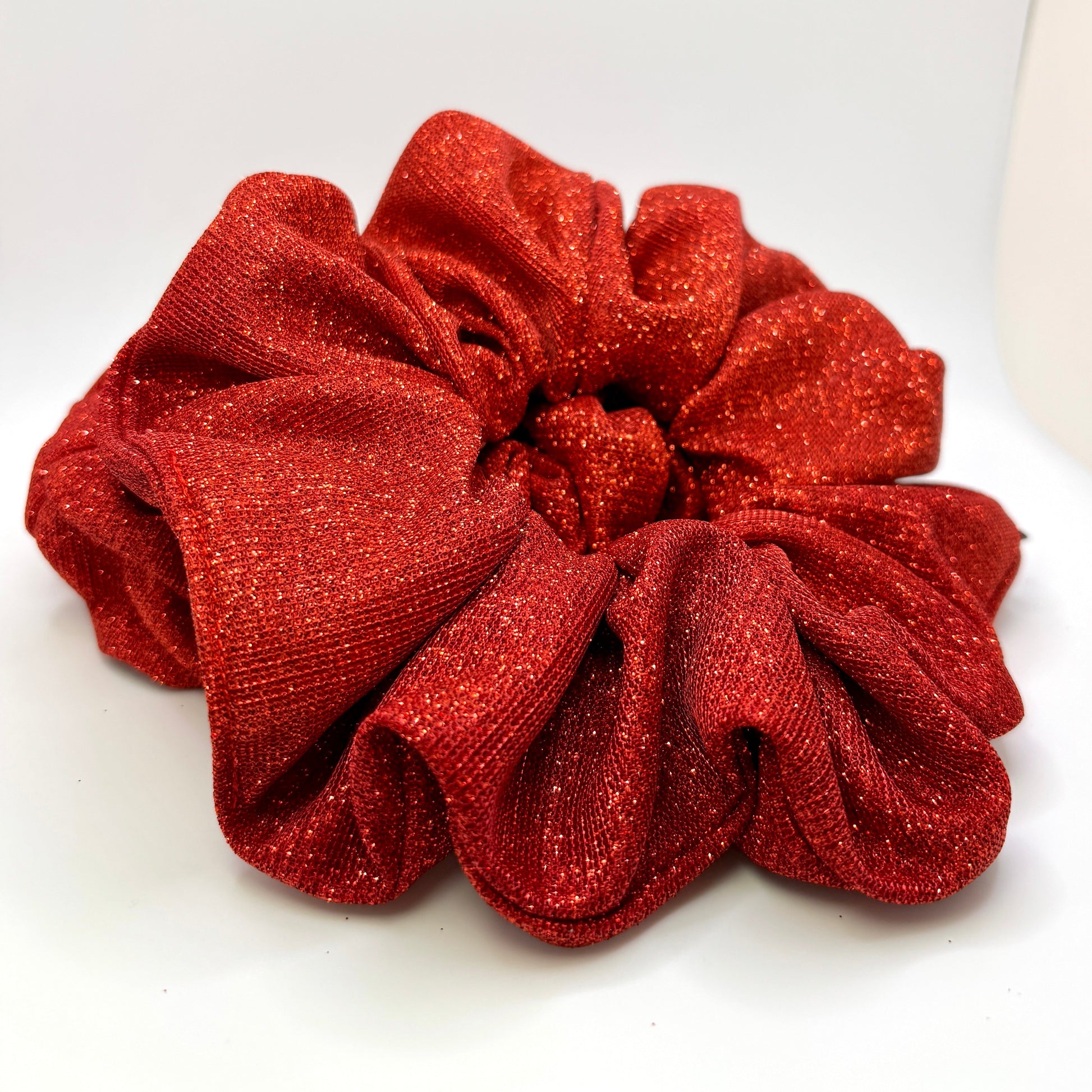 Bright Red Sparkle Scrunchie Enchanted Scrunch