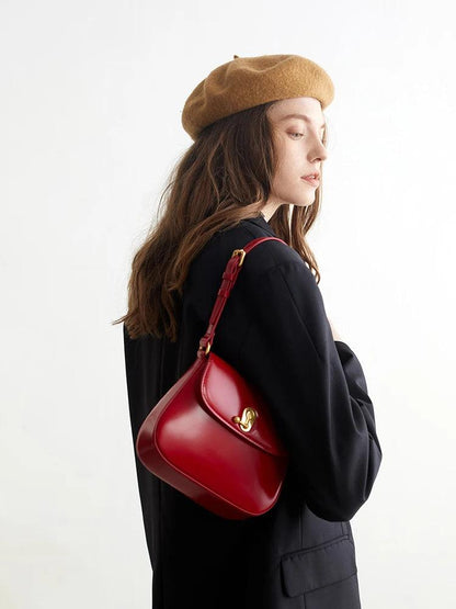Luxury Retro Cowgirl Saddle Bag | Genuine Leather Brown Handbag Country in My Heart