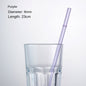 Eco-Friendly High Borosilicate Glass Straw Durable Heat-Resistant Starbucks Kids Straw 27cm Customized