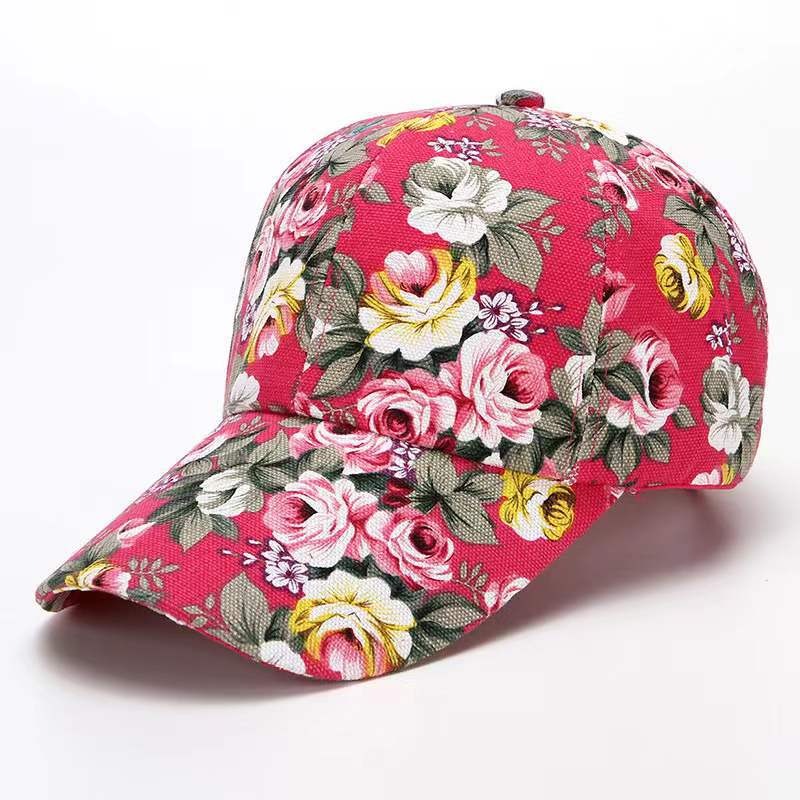 Floral Print Adjustable Baseball Cap Country in My Heart