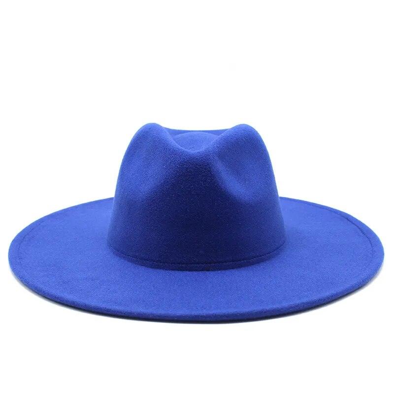 Modern Classic Felt Fedora – Stylish Wide Brim Wool Hat for Men and Women Country in My Heart