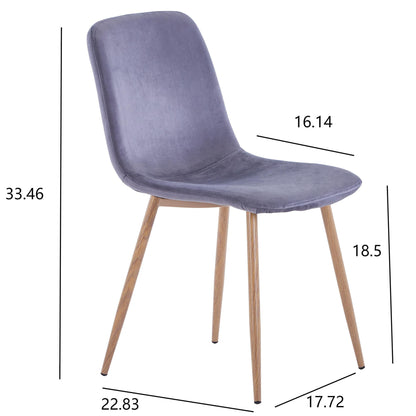 Dining Chair 4PCS（BLACK）Modern style New technology Suitable for restaurants cafes taverns offices