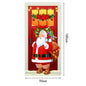 New Christmas Door Curtains, Flags, Outdoor Photography, Santa Claus and Puppies, Background Decoration, Hanging Cloth