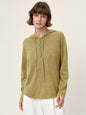 100% Extra-Fine Merino Wool Knit Hooded Sweatshirt SIA