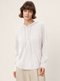 100% Extra-Fine Merino Wool Knit Hooded Sweatshirt SIA