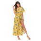 Women's Floral V-Neck Maxi Dress