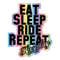 Eat Sleep Ride Repeat Sticker Horseplay Apparel