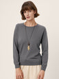100% Extra-Fine Merino Wool Essential Crew Neck Knit Sweater BRIDGET