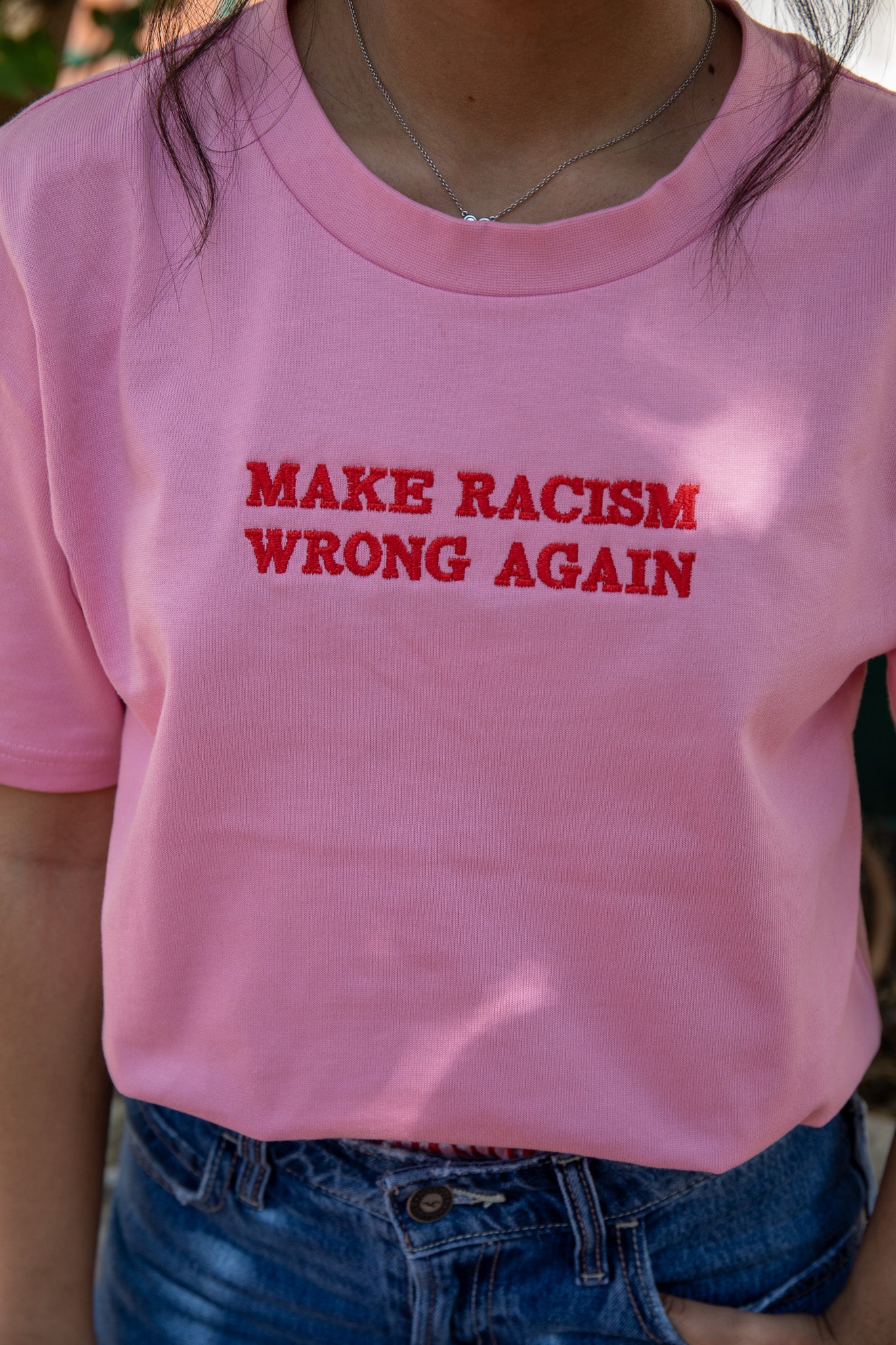 Anti-Rac*sm Tee (PINK) JZD