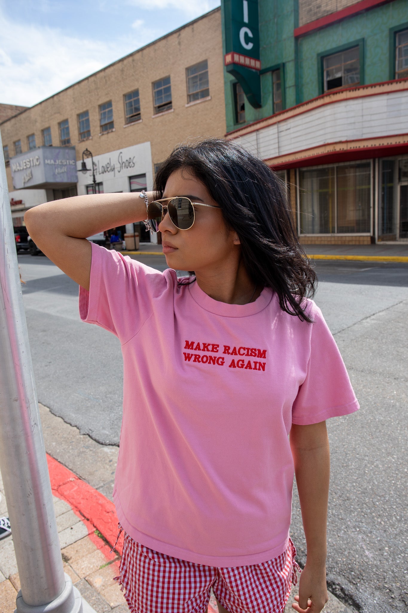 Anti-Rac*sm Tee (PINK) JZD